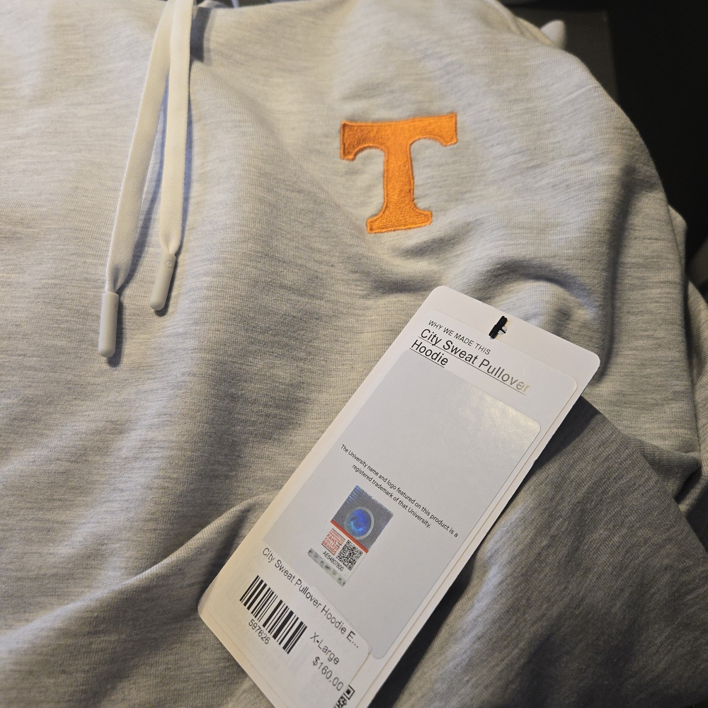 NWT Lululemon Women's Gray Hoodie University Of Tennessee Size XL